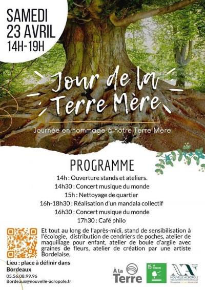 Planning Jour de la Terre Bordeaux 2022