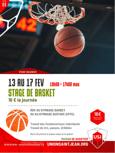Stage Basket - 13 au 17 février 2023