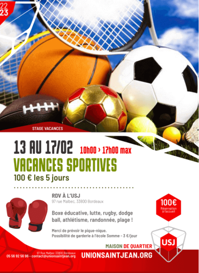 Vacances sportives février 2023