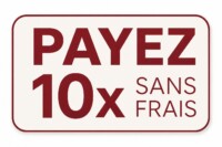 Paiement en 10 fois sans frais